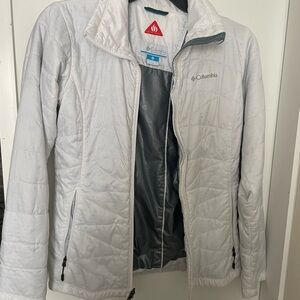 Columbia White Quilted Omni Jacket